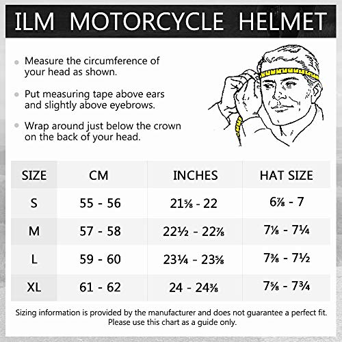 ILM Youth & Youngsters Full Face Grime Bike Helmet for Motocross, ATV, BMX, and Offroad - DOT Authorised Mannequin 128YS (Blue/Black, Youth Giant)